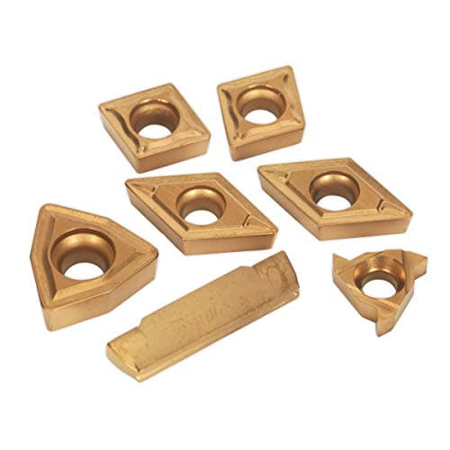 Image of Sealey SM3025CS5R Tips for Lathe Turning Tool Set SM3025CS5
