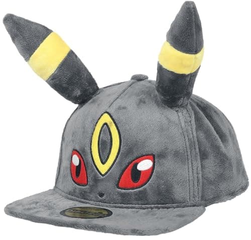 Image of Pokemon Nachtara Plush Baseball Cap Black One Size, Schwarz, One Size