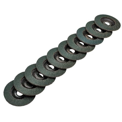 Image of Draper 85752 Zirconium Oxide Flap Discs, 115 x 22.23mm, 80 Grit (Pack of 10)