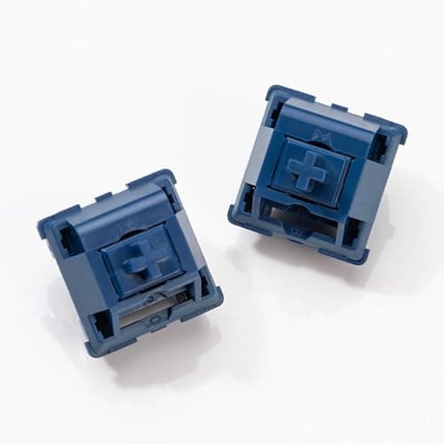 Image of MELETRIX WS Light Tactile Mechanical Keyboard Switches Set, 5 Pin Navy Blue Factory Lubed Switch with POM Stem, 15.4mm Spring, Compatible with MX Keycaps for Gaming DIY Keyboard (35pcs)