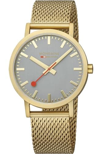 Image of Mondaine Classic Mens Analogue Quartz Watch with Stainless Steel Bracelet A660.30360.80SBM