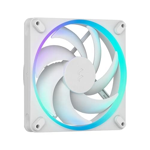Image of Fractal Design Momentum 14 RGB - Silent PC Case Fan-140 mm - ARGB Gen 2-20 LEDs-Liquid Crystal Polymer LCP blades-FDB Fluid Dynamic Bearing-Cooling Performance-Powerful Airflow-Quiet Operation-White