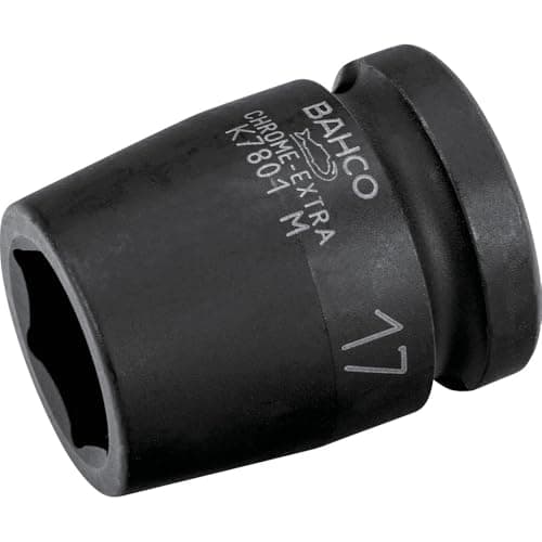 Image of Bahco K7801M-17 Hexagon Socket, Black, 1/2-Inch, 17 mm