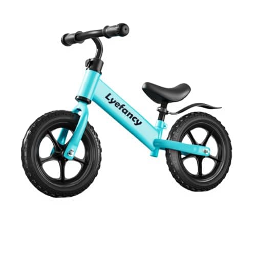 Image of Lyefancy 12" Balance Bike for 2, 3, 4, 5 Year Old Boys Girls, Balance Bike Training Bicycle for Kids, No Pedal Adjustable Seat Walking Bike - Toddler First Bike Ride On Toys (Blue)