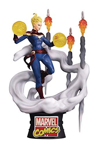 Image of Beast Kingdom Toys Marvel Comics D-Stage PVC Diorama Captain 16 cm,Blue,gold,red