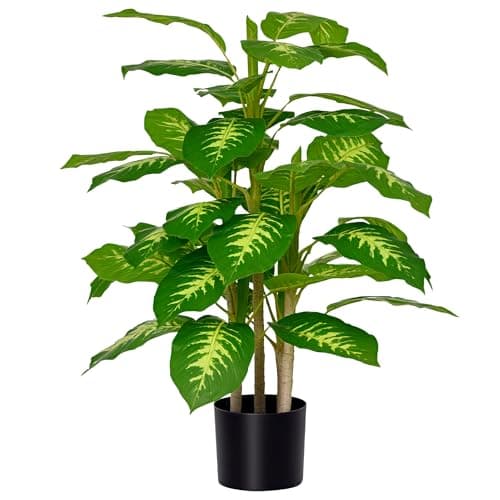 Image of HOMCOM Artificial Evergreen Tree Fake Decorative Plant in Nursery Pot for Indoor Decor, 95cm