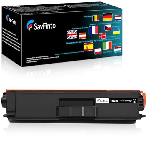Image of SavFinto TN326 Black Toner Repalcement for Brother TN-326 Toner Cartridge Compatible for Brother DCP-L8400CDN DCP-L8450CDW HL-L8250CDW HL-L8350CDW MFC-L8600CDW MFC-L8650CDW MFC-L8850CDW (1 Black)