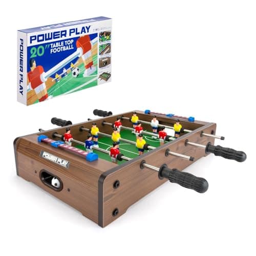 Image of Power Play | Table Top Football Game, Wooden Outdoor Indoor Game for Kids and Adults, Small 20Inch