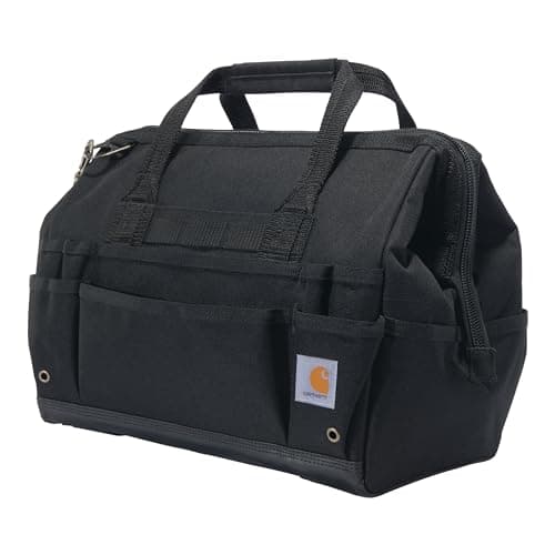 Image of Carhartt Onsite Tool Bag, Durable Water-Resistant, Tool Storage Bag, Heavyweight, 16-Inch 30 Pocket, Black
