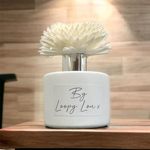 Image of 60 Second Makeover Limited Sweet Pea Luxury Flower Reed Diffuser Highly Fragranced Scented Reed Diffusers For Home Room Fresheners For Home Fragrance Air Freshener - White