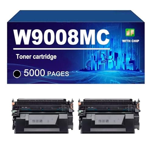 Image of W9008MC Toner Cartridge Compatible For HP LaserJet Managed E50145dn E52645DN E52645C Printer, With Chip, 5000 Pages,W9008MC-2 PACK