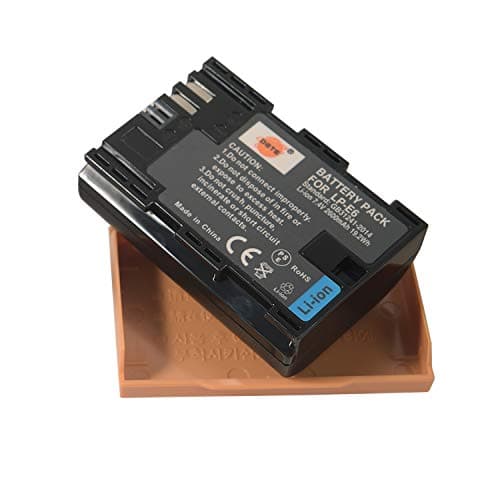 Image of DSTE LP-E6 LPE6 Rechargeable Battery Compatible with Canon EOS 5D Mark II, 5D Mark III, 7D Mark II, 7D Mark III, 5DS, 6D, 7D, 60D, 70D