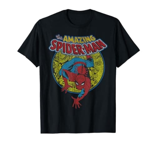 Image of Marvel Amazing Spider-Man Vintage Comic T-Shirt