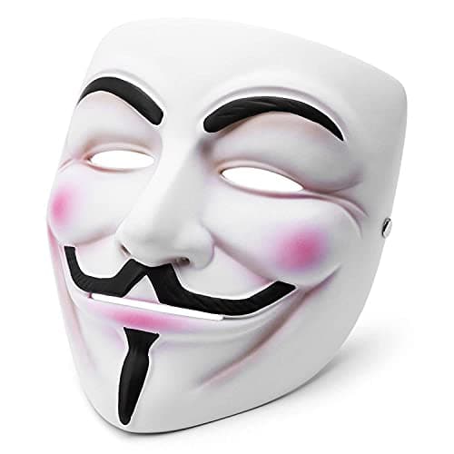 Image of Smartoy V For Vendetta Mask Guy Fawkes Halloween Masquerade Party Face