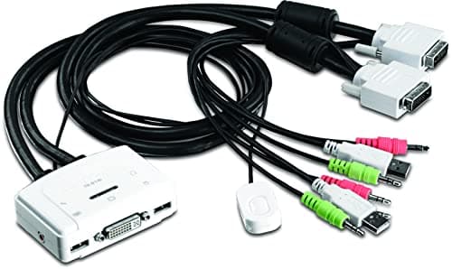 Image of TRENDnet TK-214i 2-port DVI Audio KVM Switch
