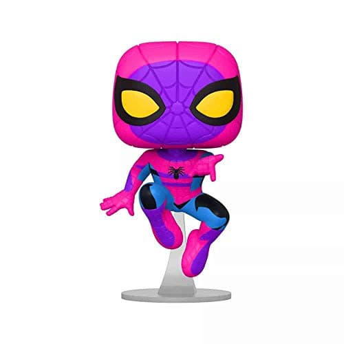 Image of Funko Pop! Marvel: Blacklight Spider-Man Vinyl Figure Exclusive Black Light Edition Spiderman – Pop Only