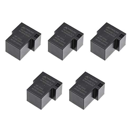 Image of sourcing map 5 Pcs T90-12VDC-TL-A DC 12V Coil SPST Four Pin PCB Electromagnetic Power Relay