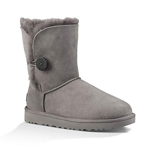 Image of UGG Women's Bailey Button II Classic Boot, Grey, 3.5 UK (36 EU)