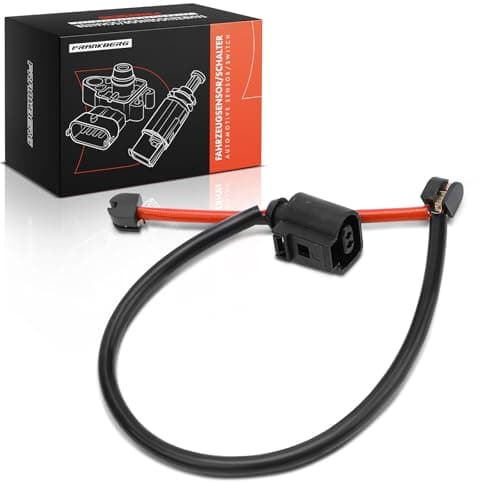 Image of Frankberg Brake Pad Wear Sensor 2-Pin Front Compatible with Q7 4LB 3.0L-5.9L 2006-2015 Touare.g 7L6 7L7 7LA 3.0L-6.0L 2002-2010 Replace# 95561236502