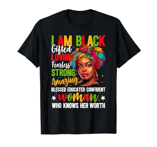Image of I'm Black Gifted Strong Woman African American History Month T-Shirt
