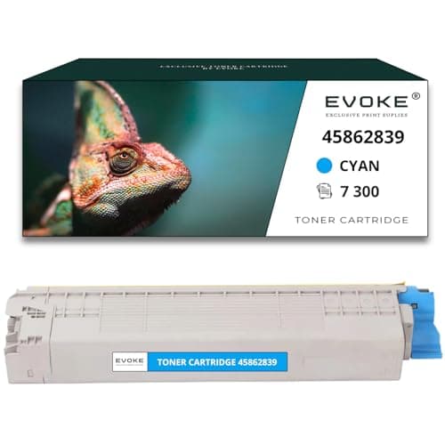 Image of EVOKE 45862839 Toner Compatible with OKI MC853 MC853dn MC873 MC873dn MC883 Blue (Cyan) 7300 Pages