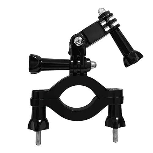 Image of REFLEX CAMERA Bike & Motorcycle Handlebar Mount for GoPro Hero 12–5, DJI Osmo Action – Heavy-Duty 360° Clamp for 1.38–2.5" Bars, Anti-Vibration, Adjustable Action Camera Holder