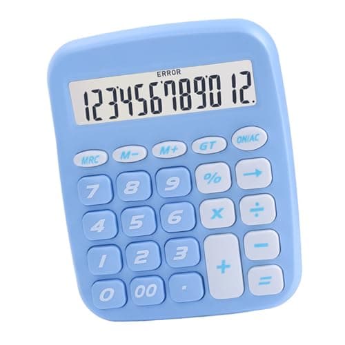 Image of Basic Calculator FOR Kids 4-9 Years Old, Calculator FOR Primary Schools, Simple Basic Calculator FOR Classroom Use, + - × ÷ Calculator Compact with Large Display Screen (Sky Blue)
