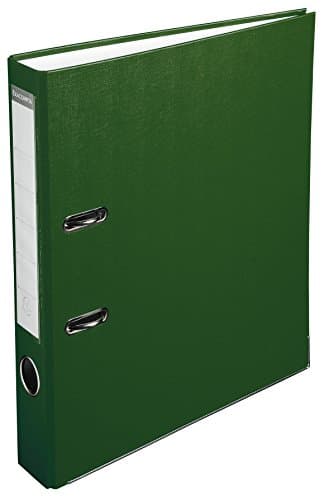 Image of Exacompta - Ref 915405B - PP Lever Arch File - 320 x 290mm in Size, Suitable for Storing A4 Documents, 50mm Spine, Reinforced Finger Pull & Bottom Edge - Green