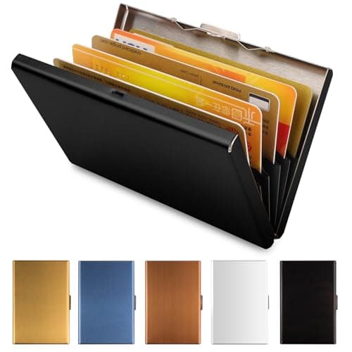 Image of Vicloon Metal Card Holder Wallet,Ultra Thin Stainless Steel Metal Wallets RFID Blocking Credit Card Wallet Holder for Men & Women,Best Card Protector
