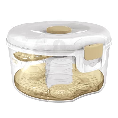 Image of Vital Baby Nurture 2-in-1 Microwave & Cold Water Steriliser, Kills 99.9% of Bacteria in 3 Minutes, Microwave & Cold-Water Steriliser, BPA-Free, EarthSmart Biodegradable, Fast Sterilising