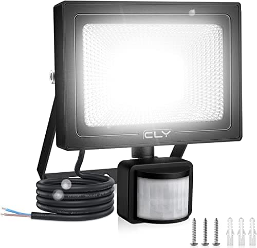 Image of CLY 25W Security Lights Outdoor Motion Sensor, 2100 Lumen IP66 Waterproof LED Floodlight with Smart PIR Sensor, 6500K PIR Sensor Security Light, Outside Light with Sensor for Backyard, Garden, Doorway