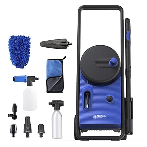 Image of Nilfisk Core 140-8 PowerControl In-Hand Premium Car Pressure Washer Upright Electric 474 l/h 1800 W Blue