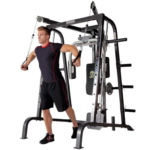 Image of Marcy MD-9010G Home Gym Smith Machine with Weight Bench
