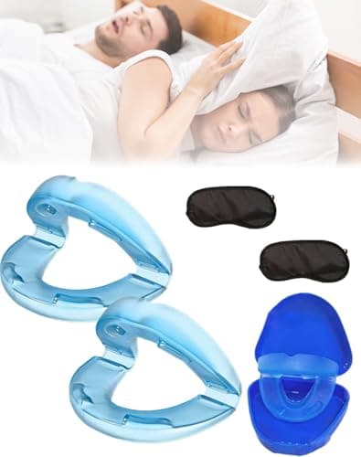 Image of AirVex Pro Anti Snoring Mouthpiece Universal Size, AirVex Anti Snoring Devices Mouthpiece, Reusable Easy Clean, Sleep for You Partner (2 PCS)