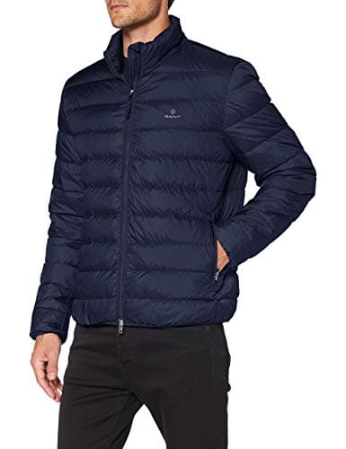 Image of GANT Men's Light Down Jacket, Evening Blue, S