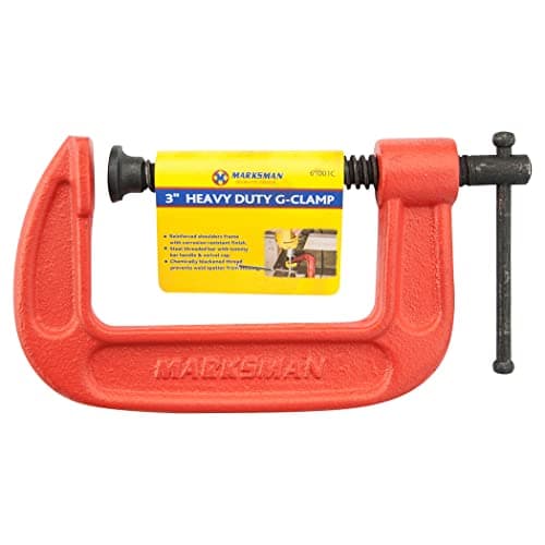 Image of 3" Heavy Duty G Clamp - Iron Wood Working Tool DIY Inch Welding Support Clamps | Cast Iron Wood Working Metal Welding, Multi Purpose Strong Grip, Durable Multi Purpose