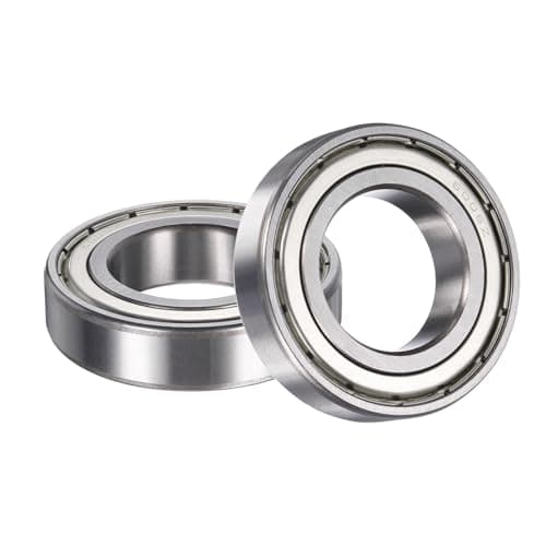 Image of sourcing map 2 Pack 6006ZZ Deep Groove Ball Bearings, 30x55x13mm Chrome Steel Double Shield Bearing for Electric Motor, Home Appliances, Garden Machinery, (ABEC5)