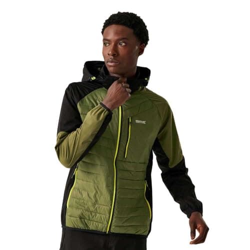 Image of Regatta Mens Pro Hybrid Lightweight Full Zip Hooded Jacket, Waterproof, Windproof & Stretchable - Perfect for Outdoors, Walking, Hiking & Climbing