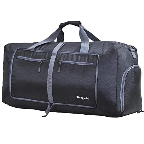 Image of ehsbuy 60L Foldable Travel Duffle Bags for Men Women Large Holdall Waterproof Overnight Weekend Bags for Gym Luggage