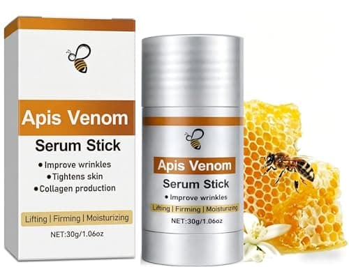 Image of Bee Venom Firming Serum Stick, Wrinkle Removal Cream, Skin Tightening for Face, Lift & Smooth Fine Lines, Collagen Booster, Natural Vegan