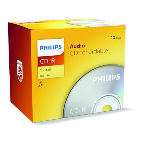 Image of Philips Audio CDR-80 10pk Jewel Case