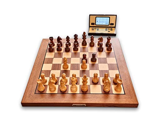 Image of MILLENNIUM Chess Genius Exclusive - Chess computer for ultimate comfort and standards. Made from real wood with automatic chess piece recognition.