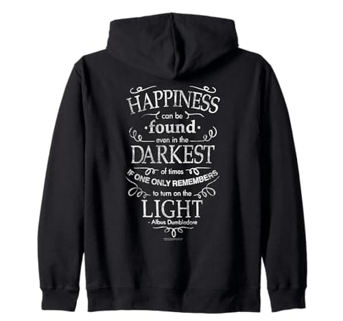 Image of Harry Potter Happiness Quote Zip Hoodie