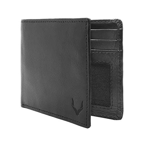 Image of PELLE TORO Handmade Super Slim Men's Wallet, Handmade with Napa Leather, RFID Blocking Wallet, 9 Card Slots & ID Window (Charcoal Black)