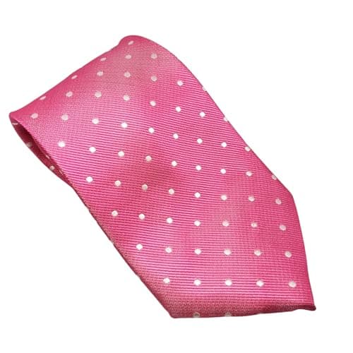 Image of Equetech Unisex Polka Dot Showing Riding Tie (Pink/White)