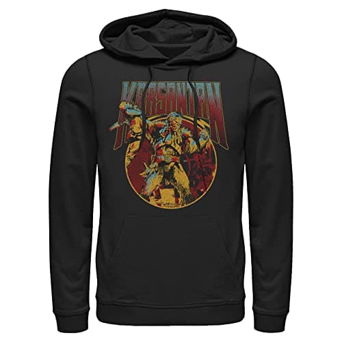 Image of STAR WARS Book of Boba Fett It's Go Time Mens Pullover Hoodie, Black, L