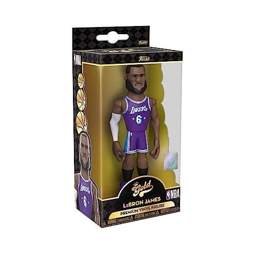 Image of Funko Gold 5" NBA: Lakers - LeBron James - (City) - 1/6 Odds for Rare Chase Variant - Collectable Vinyl Action Figure - Birthday Gift Idea - Official Merchandise - Ideal Toy for Sports Fans