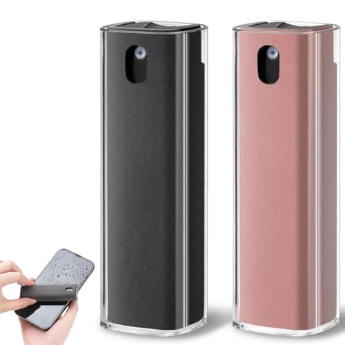 Image of Bessy shop 2Pcs Portable Screen Cleaner Kit,10ml Reusable Spray Bottle 3-in-1 Tool with Microfiber Cloth, for Phone Laptop TV Monitor Screens and Camera Safe Liquid for All Screens and Lenses