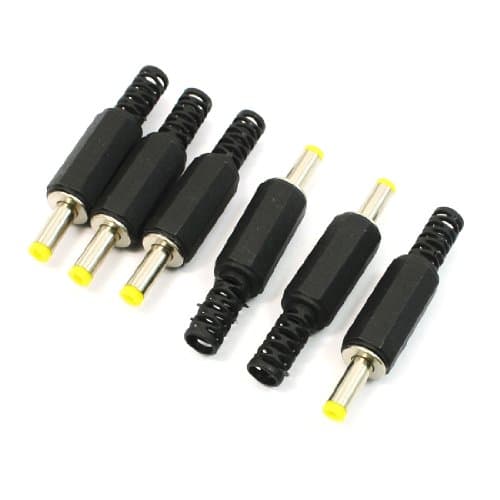 Image of sourcing map 4.0x1.7mm DC Male Connector Jack Solder Adapter DIY DC Barrel Connectors Replacement 6pcs