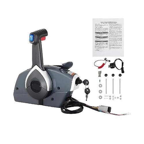 Image of Outboard Remote Control Box Side Mount Throttle Shifter Boat Accessories for Johnson/Evinrude/BRP After 1996